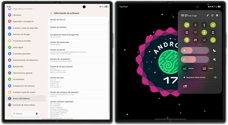 Capturas de pantalla del Samsung galaxy Z Fold8 Ultra