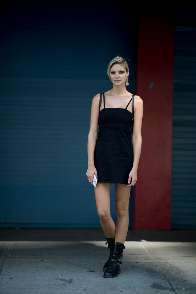 street style nyfw negro