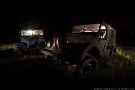 Coches abandonados en Rusia