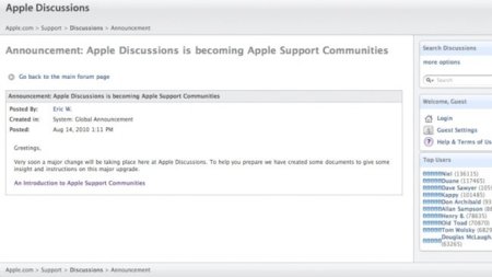 Apple convertirá sus foros de soporte en una red social