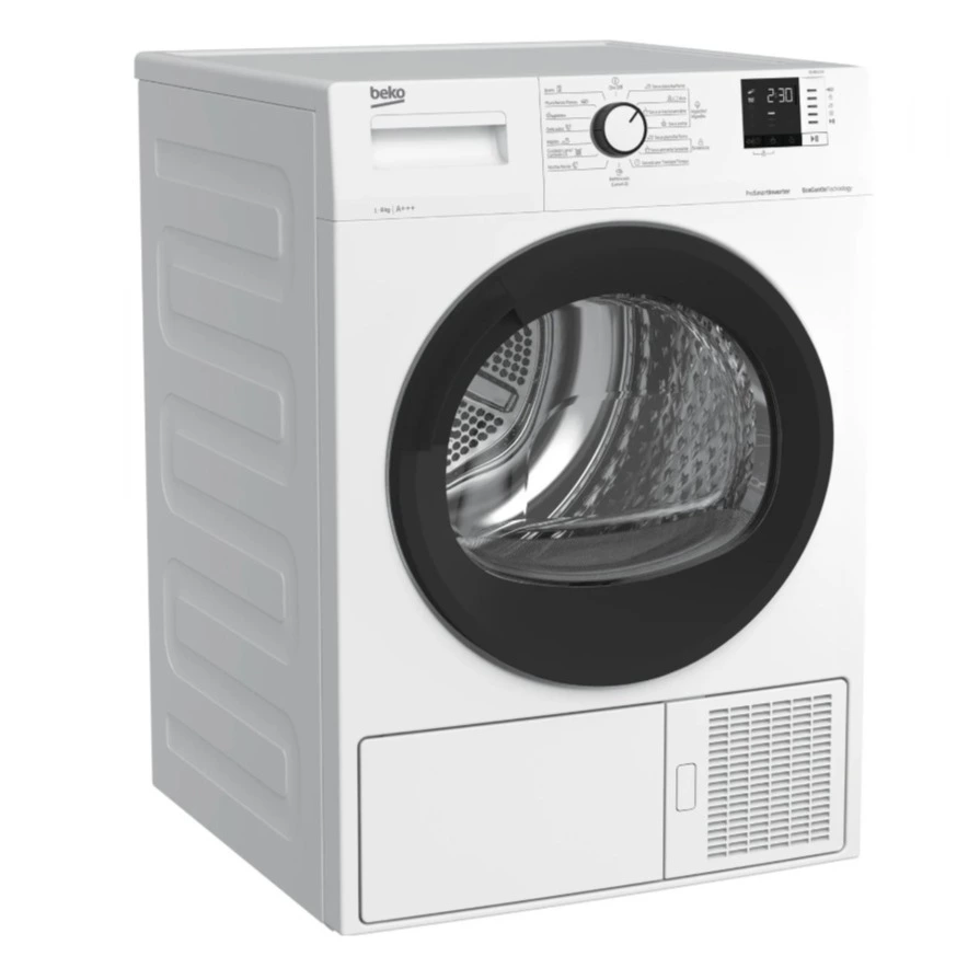 Secadora bomba de calor - Beko DS 8512 CX, 8 kg, 15 programas