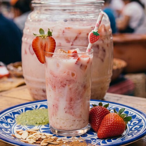 Cómo hacer agua de horchata con avena y fresa: una receta cremosa y fácil para disfrutar con antojitos en fiestas patrias