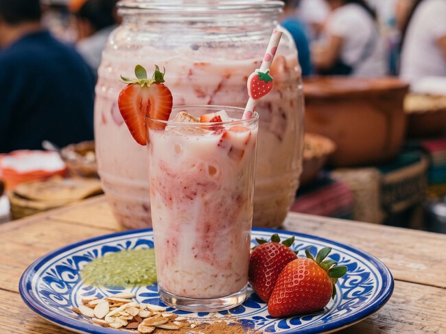 Cómo hacer agua de horchata con avena y fresa: una receta cremosa y fácil para disfrutar con antojitos en fiestas patrias