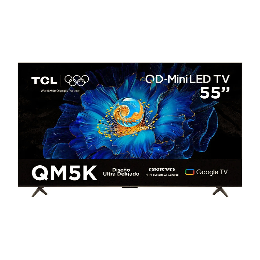 Pantalla TCL Smart Tv 55qm5k QD-Mini Led 4K Google Tv