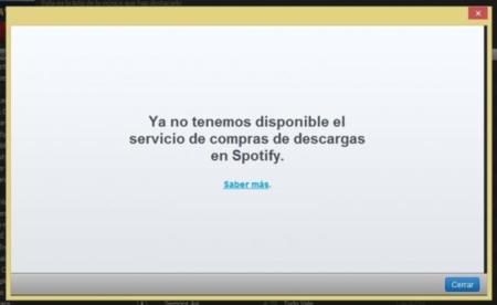 Spotify cierra su servicio de compra y descarga de canciones