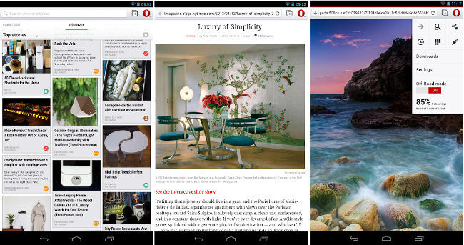 Opera Webkit para Android sale de Beta 