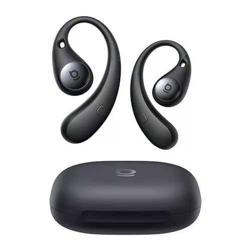 Baseus Eli Sport2 Auriculares Open Ear, Auriculares Deportivos de Conducción Aérea con Curva de Confort en S, 45H de Reproducción, SuperBass 2.0, IPX7, Bluetooth 6.0, Llamadas Claras con 4 Mic AI