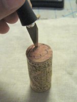 Estampar con el corcho de las botellas de vino