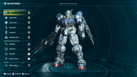 Gundam Rogue Orbit Ap Unit Burst 0010 Gundam Rogue Orbit Customisation Color Settings 2