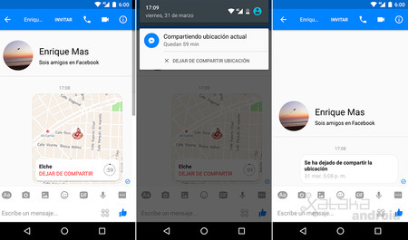 Messenger Ubicación