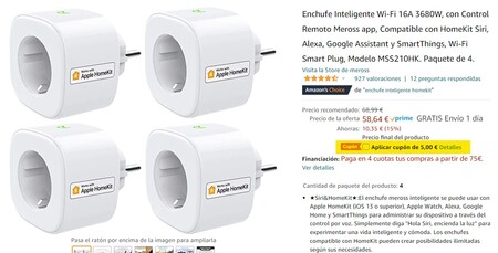 Enchufes Meross Homekit