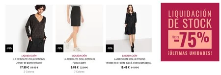 Liquidación de Stock en La Redoute: hasta 75% de descuento en más de 10.000 artículos 