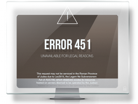 Propuesto un nuevo error HTTP para sitios bloqueados por motivos legales: 451 Unavailable
