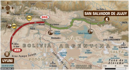 Mapa Etapa5 Dakar2016