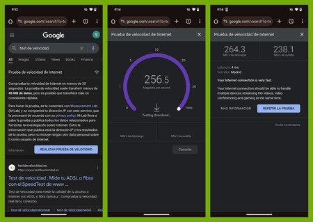 Android test velocidad red