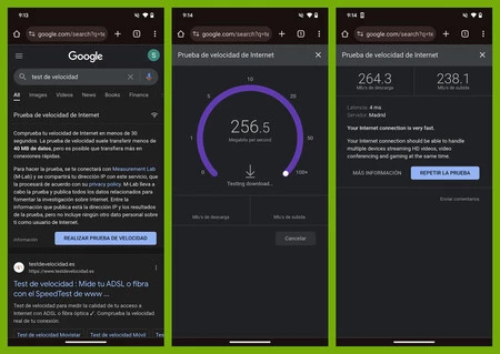 Androidのネットワーク速度テスト