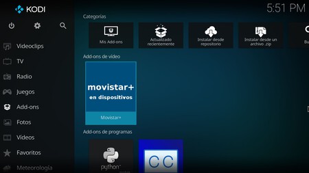 Movistar Kodi