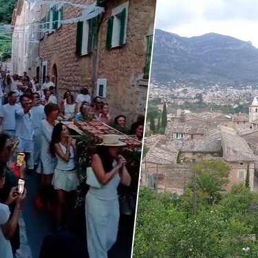Un bar de guiris de Biniaraix (Mallorca) saca en procesión una lasaña en plenas fiestas del pueblo y los locales se indignan: “No somos una colonia” 