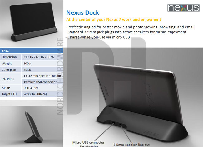 Nexus 7 Dock
