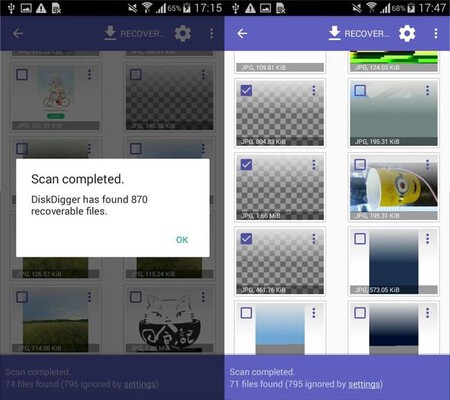 diskdigger como recuperar archivos android