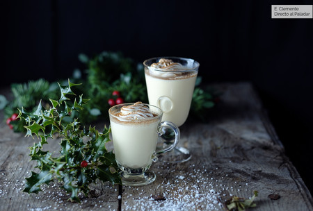 Ponche de Navidad cremoso estilo americano. Receta fácil