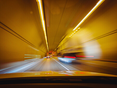 En túnel a toda velocidad