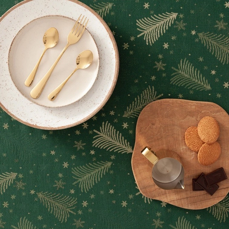 GAMUSI Mantel jacquard navidad Christree