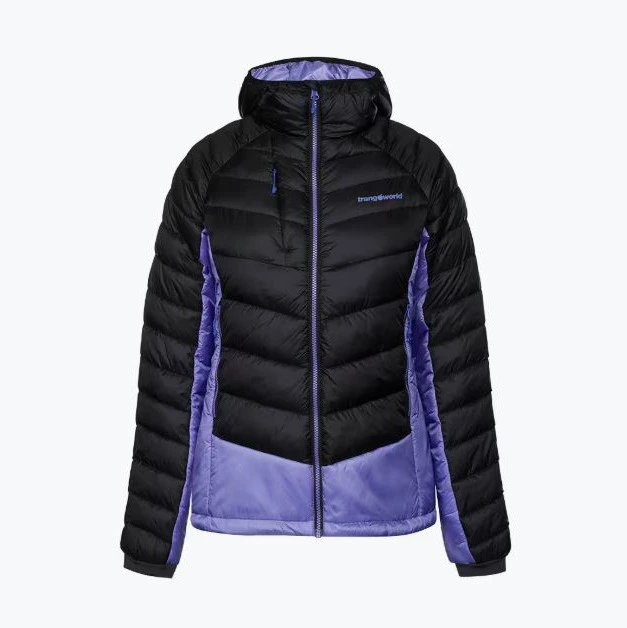 Chaqueta acolchada para Mujer Trangoworld Rulhe Negro/Morado/Gris
