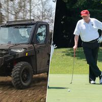 La Casa Blanca ha comprado un coche de golf para Trump. Uno blindado hasta las cejas 