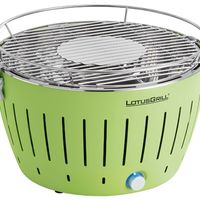 Atención: barbacoa de carbón sin humo LotusGrill G-GR-34 en  color lima por 141,38 euros en Amazon con envío gratis