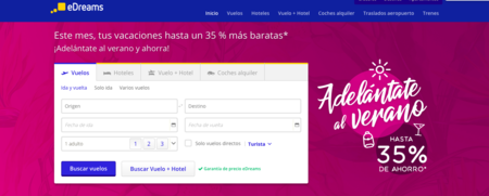 Hasta un 35% de descuento en tus vacaciones de verano en eDreams 
