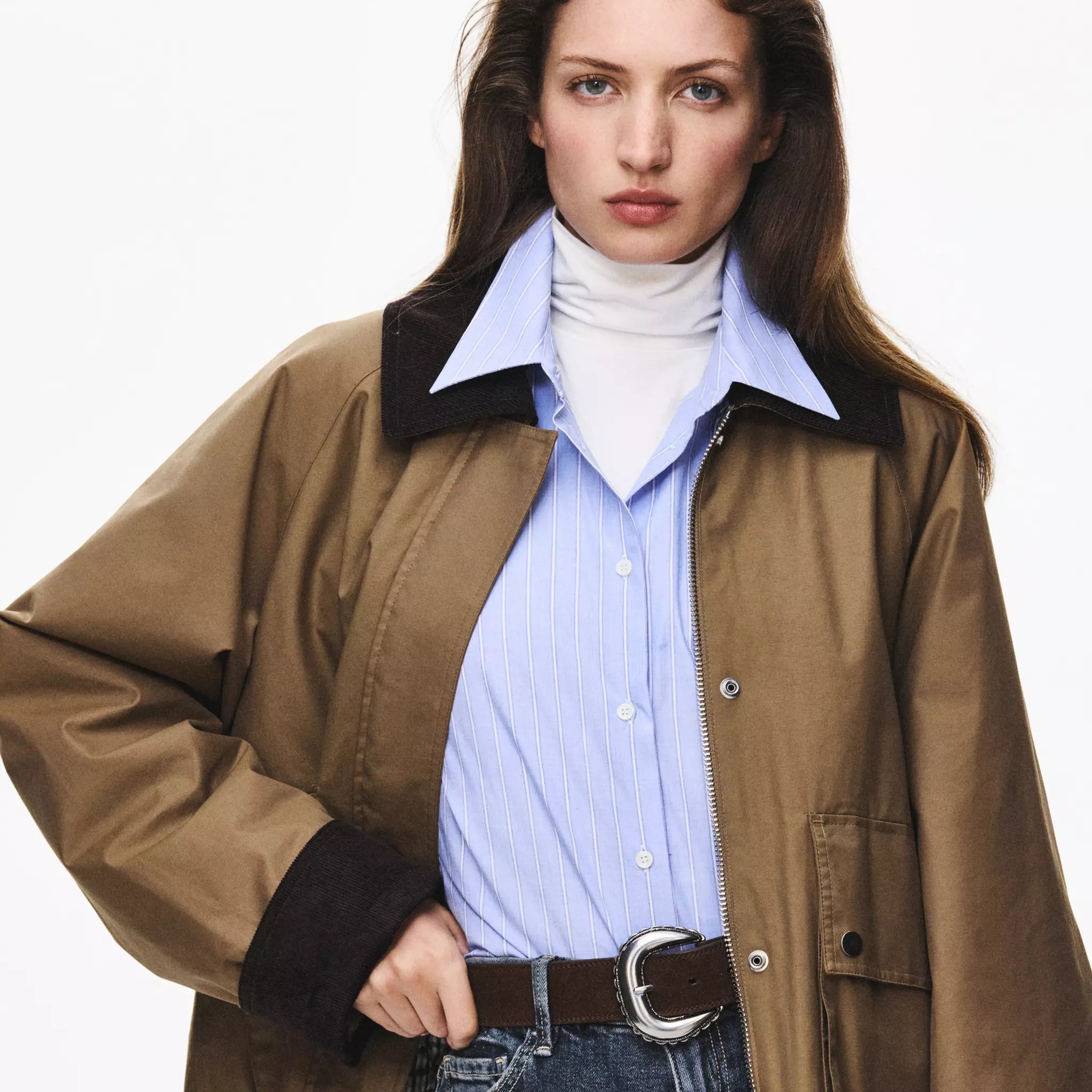 Parka algodón cuello pana
