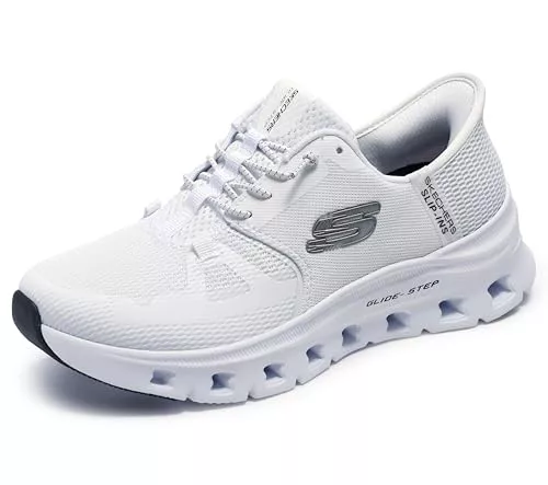 Skechers Glide-Step Pro, Zapatillas de Deporte Mujer, Blanco, 38.5 EU