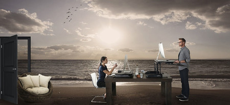 Es postureo, trabajar desde la playa es de todo menos cómodo