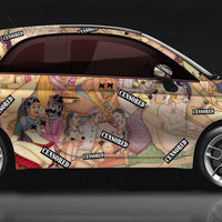 Kar_masutra: este Fiat 500 está decorado con posturas del kamasutra 