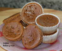 Muffins de cacao, receta casera