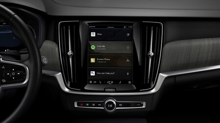 Interior del Volvo XC40 Recharge Eléctrico Puro con sistema Google