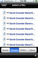 DropCopy para el iPhone, comparte tu música entre varios iPhones e iPod touch