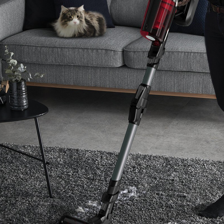 Aspirador de escoba recargable Rowenta RH2037 Xforce Flex 9.60 Ligera, 2 en 1
