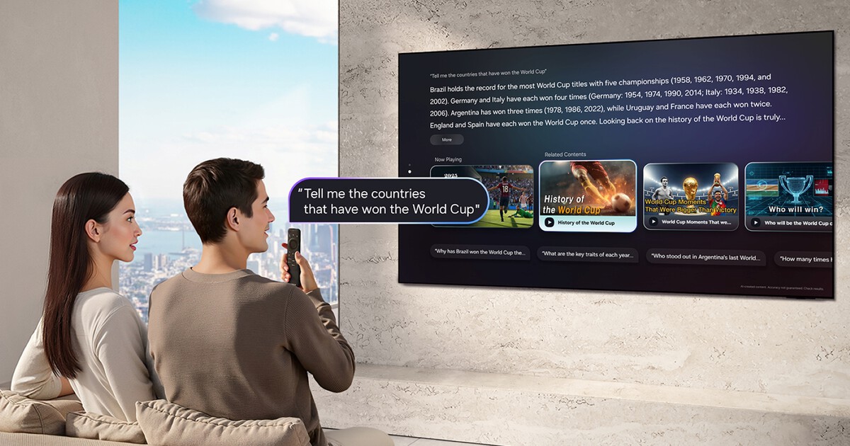 Samsung quiere redefinir lo que se puede hacer con un televisor más allá de la calidad de imagen y sonido: Así es Vision AI Companion 