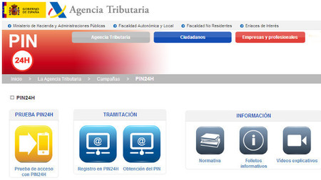 La Agencia Tributaria facilita la obtención del PIN24H vía postal