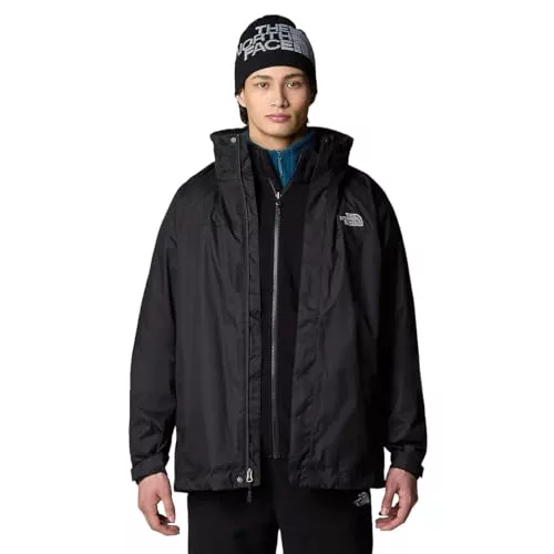 The North Face Outerwear TNF Chaqueta Evolve II Triclimate para Hombre, Hombre, Negro (TNF Black), XL