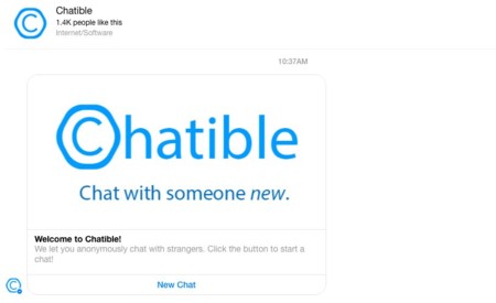 ¿Chatear con desconocidos en Facebook Messenger? El bot Chatible lo hace posible