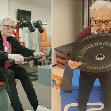 La vasca de 101 años que va al gimnasio y levanta pesas mejor que tú y que yo: "Casi no tengo dolores y apenas visito al médico"