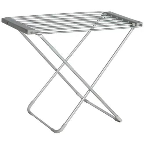 Tendedero Electrico de Ropa de 8 Barras. Tendedero Electrico 6 Barras Calefactables. Tenderetes de Ropa Plegable con Temperatura Trabajo 40º. Estendal Electrico con Proetecciones. Tendal 120w