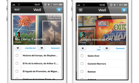 Well, las listas se vuelven sociales: una buena idea en un mundo hipercompartido