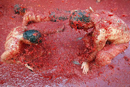 Tomatina 2008: la lluvia roja