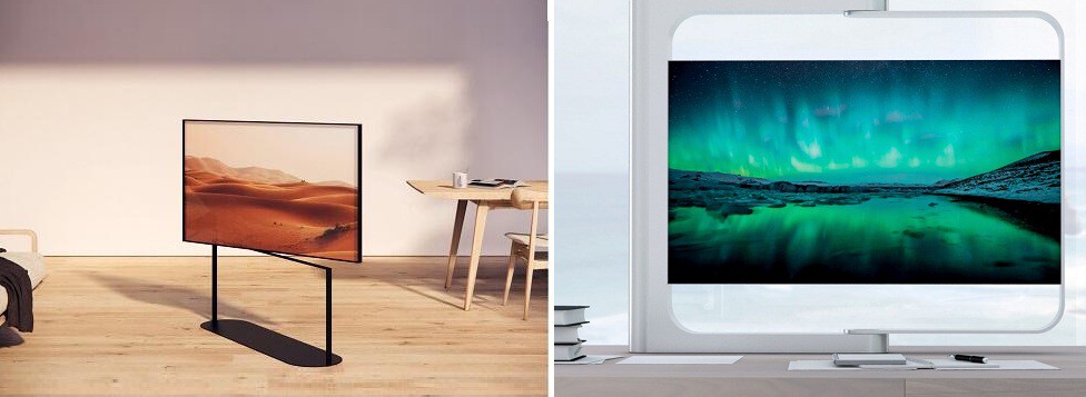 Estos increíbles diseños de teles OLED nos muestran un futuro repleto de pantallas transparentes, plegables y enrollables