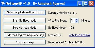 No dejes que se apague tu disco duro externo con NoSleepHD