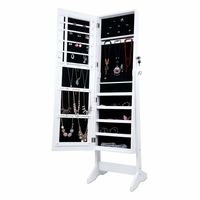 Amazon nos ofrece este mueble 2 en 1 por 58,49 euros en oferta flash: es un espejo de pie con armario joyero incorporado Langría 